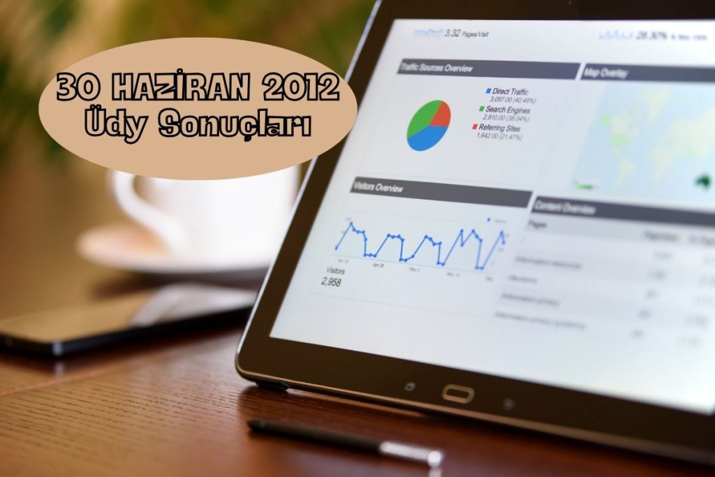 30 HAZİRAN 2012 Üdy Sonuçları