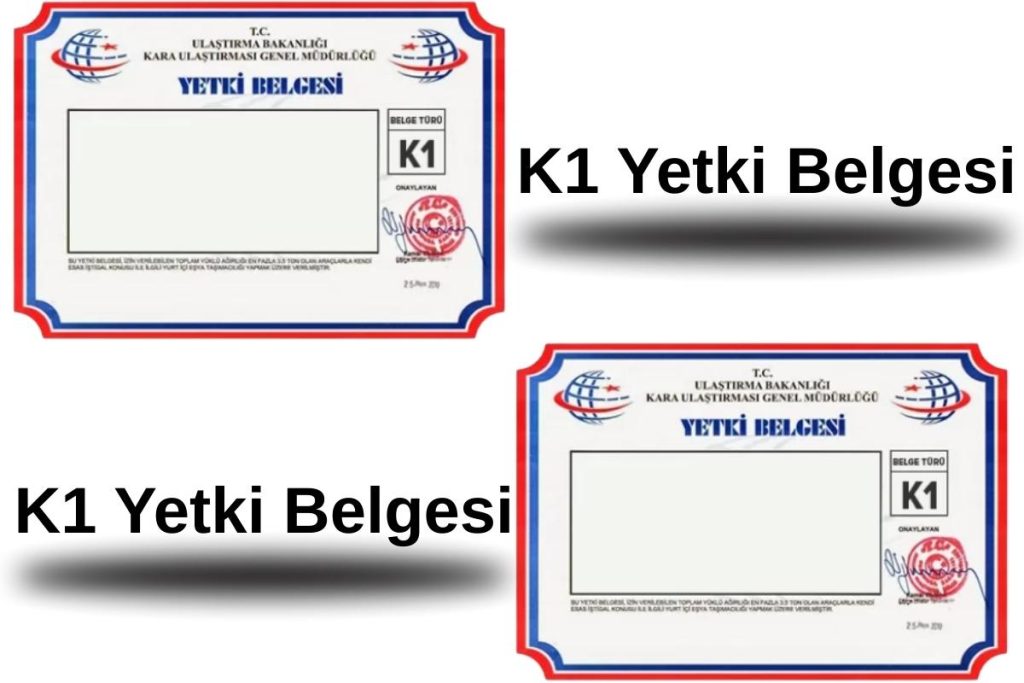 K1 Yetki Belgesi