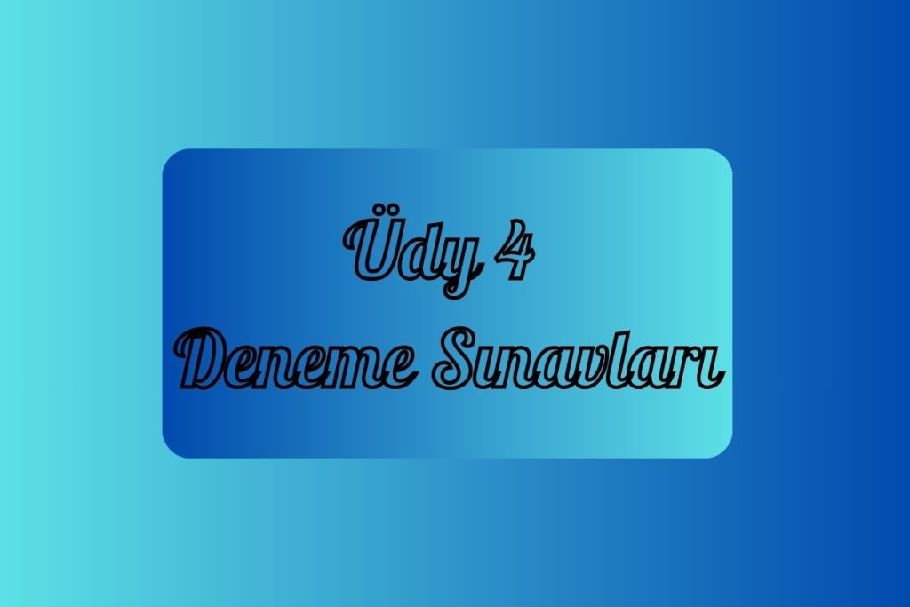 ÜDY DENEME SINAVI 7