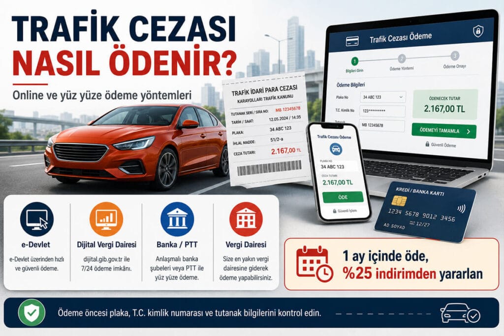 Trafik Cezası Nasıl Ödenir?