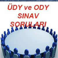 Üdy ody sınav soruları