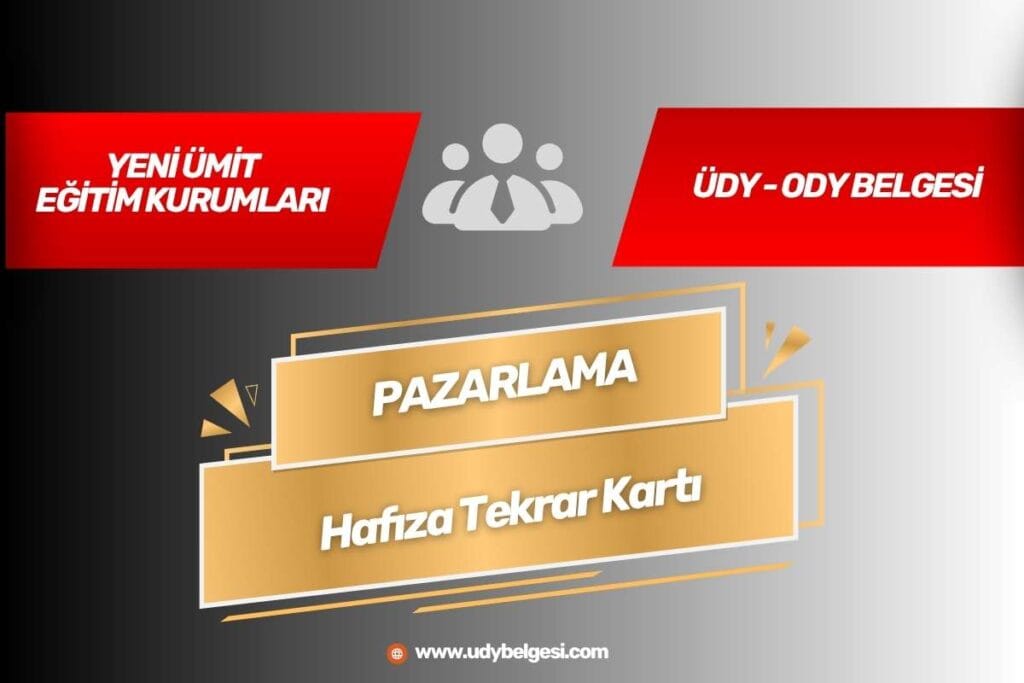 PAZARLAMA HAFIZA KARTI