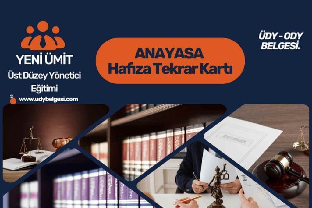 ÜDY ve ODY Anayasa Konu Tekrar Kartları